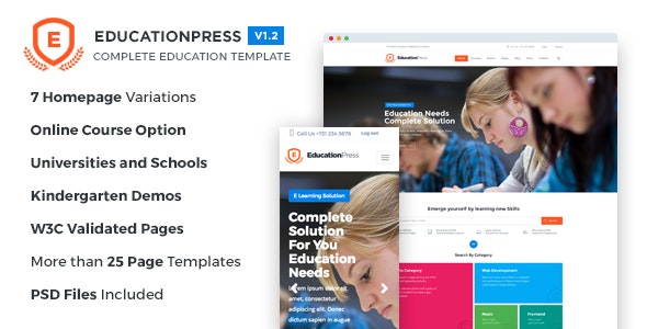 EducationPress Complete Education Template