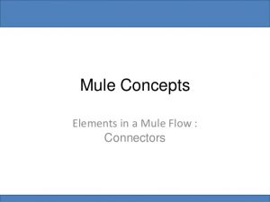 Mule Connectors