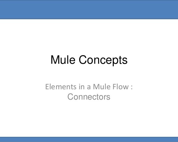 Mule Connectors
