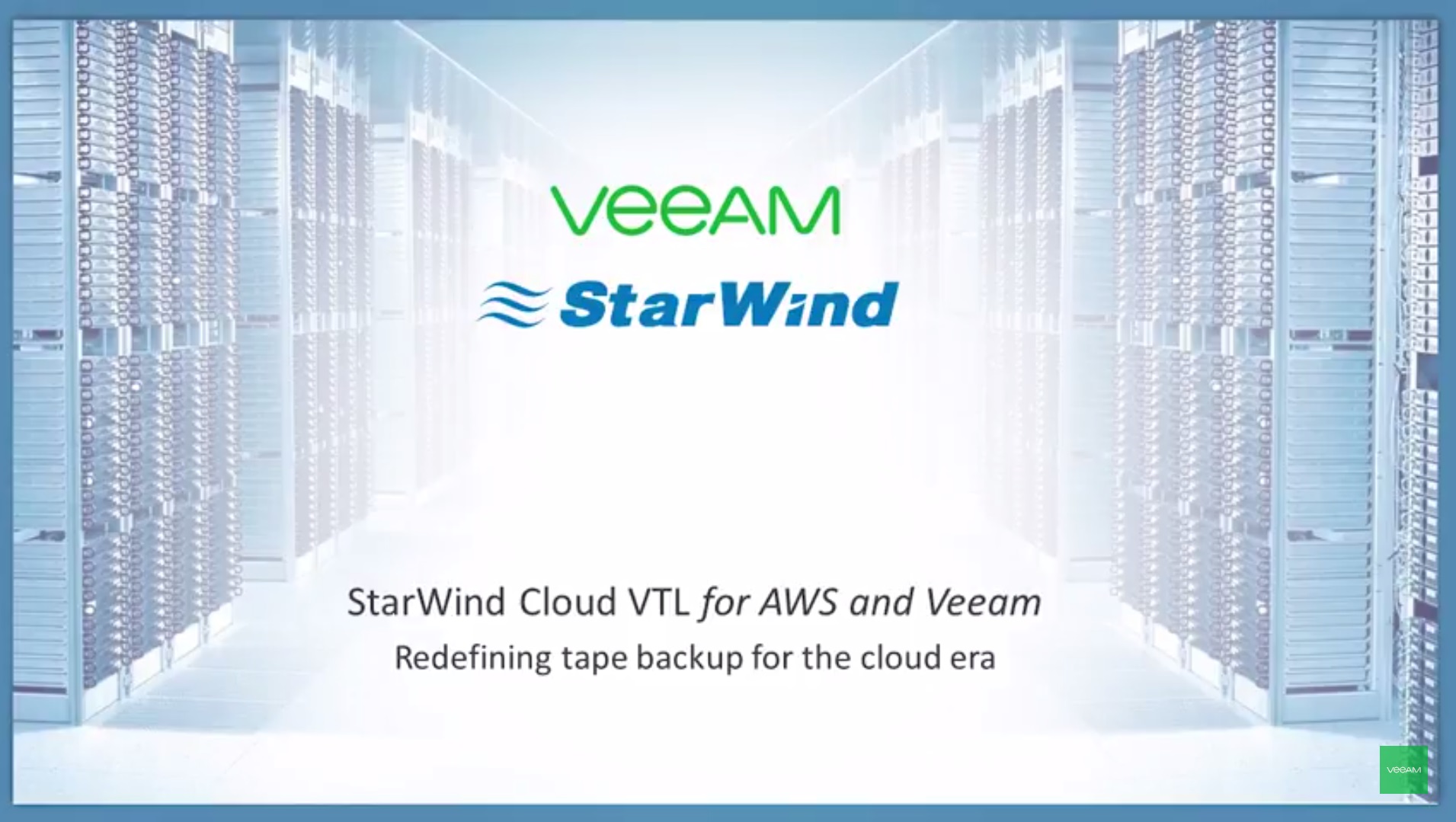 StarWind VTL for AWS and Veeam