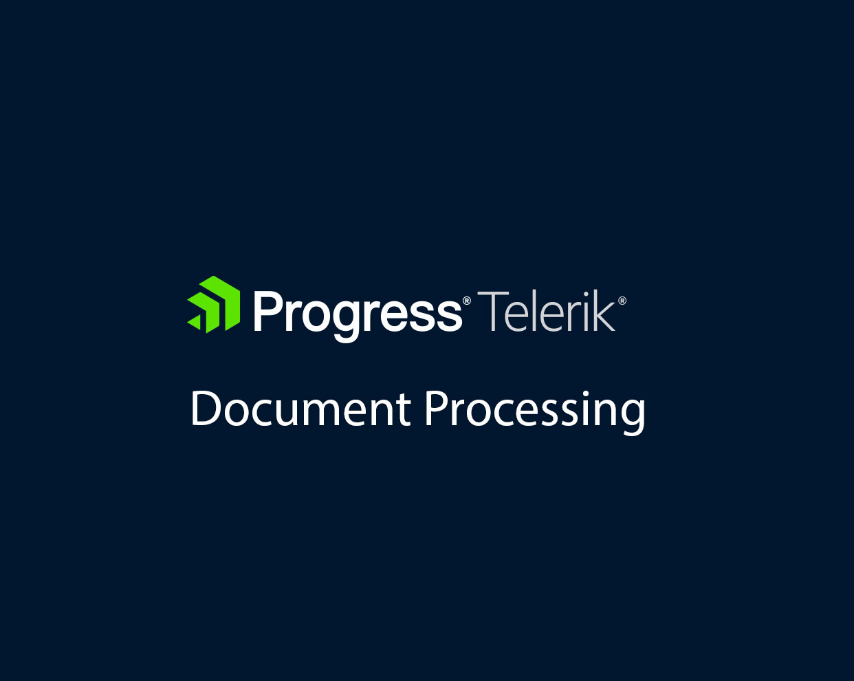Telerik Document Processing