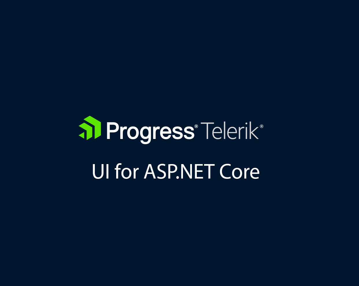 Telerik UI for ASP.NET Core