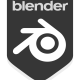 blender community badge black