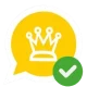 cropped Gold Whatsapp Logo